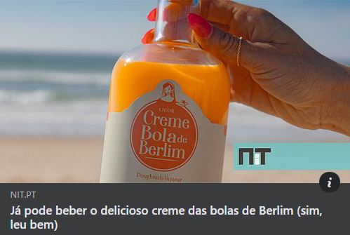 NiT sobre o Licor de Bola de Berlim